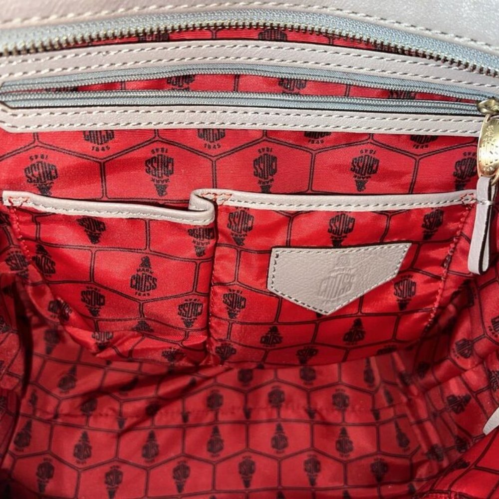 Grey Beige Mark Cross Tote Bag - Picture 9 of 11